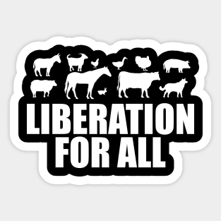 Vegan - Liberation for all Sticker